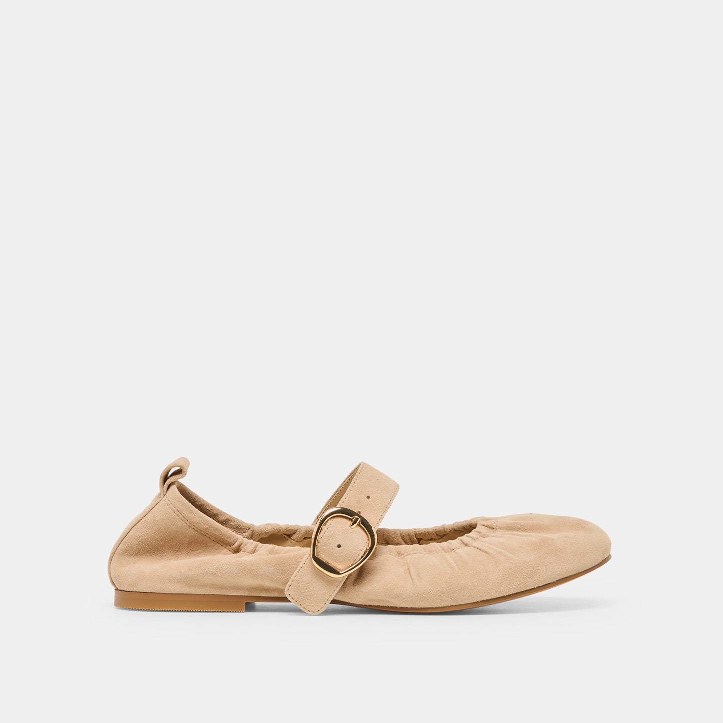 Dolce Vita Caely Camel Suede Ballet Flats