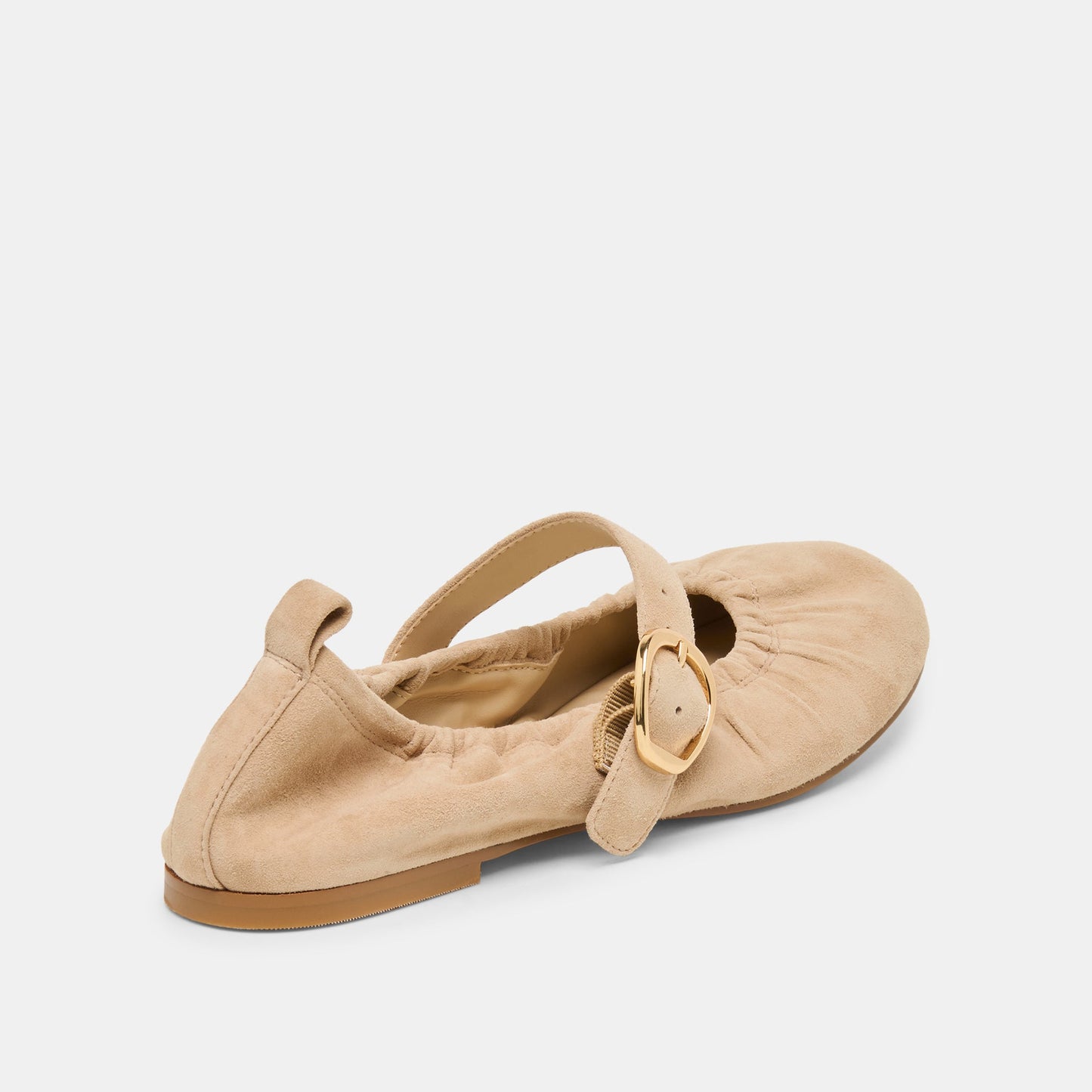 Dolce Vita Caely Camel Suede Ballet Flats