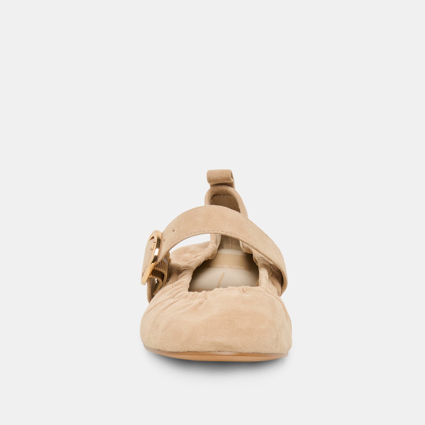 Dolce Vita Caely Camel Suede Ballet Flats