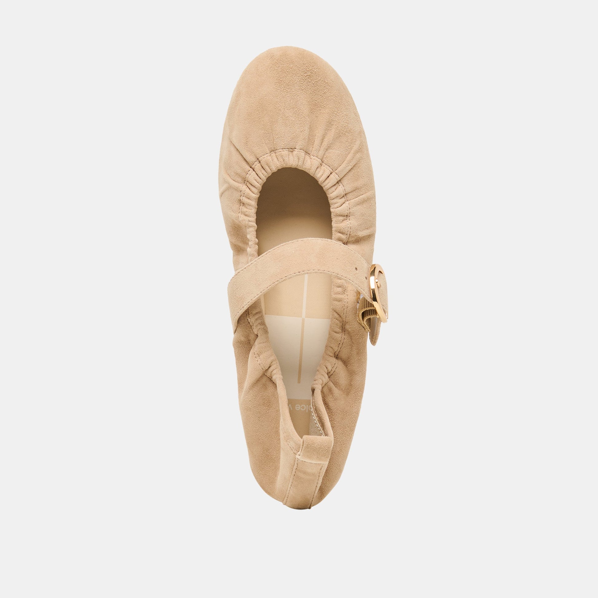Dolce Vita Caely Camel Suede Ballet Flats