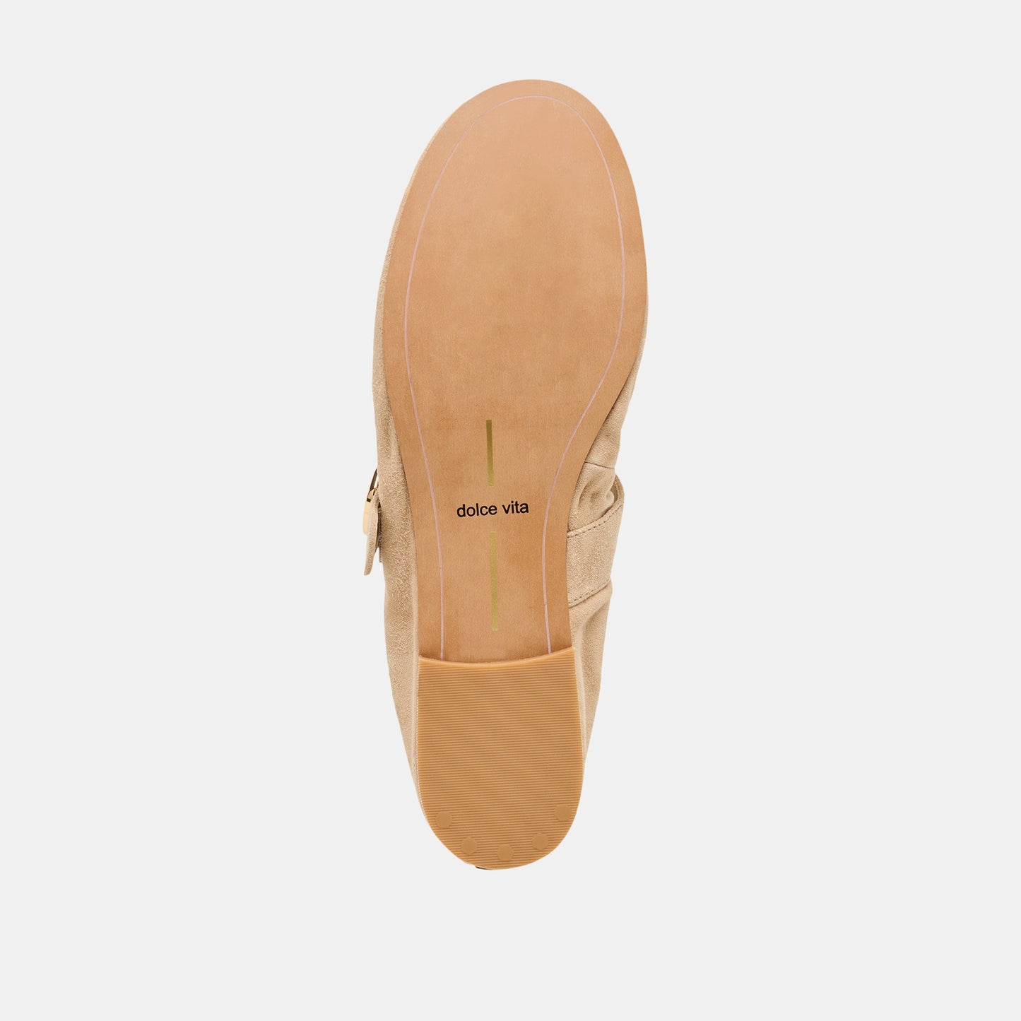 Dolce Vita Caely Camel Suede Ballet Flats