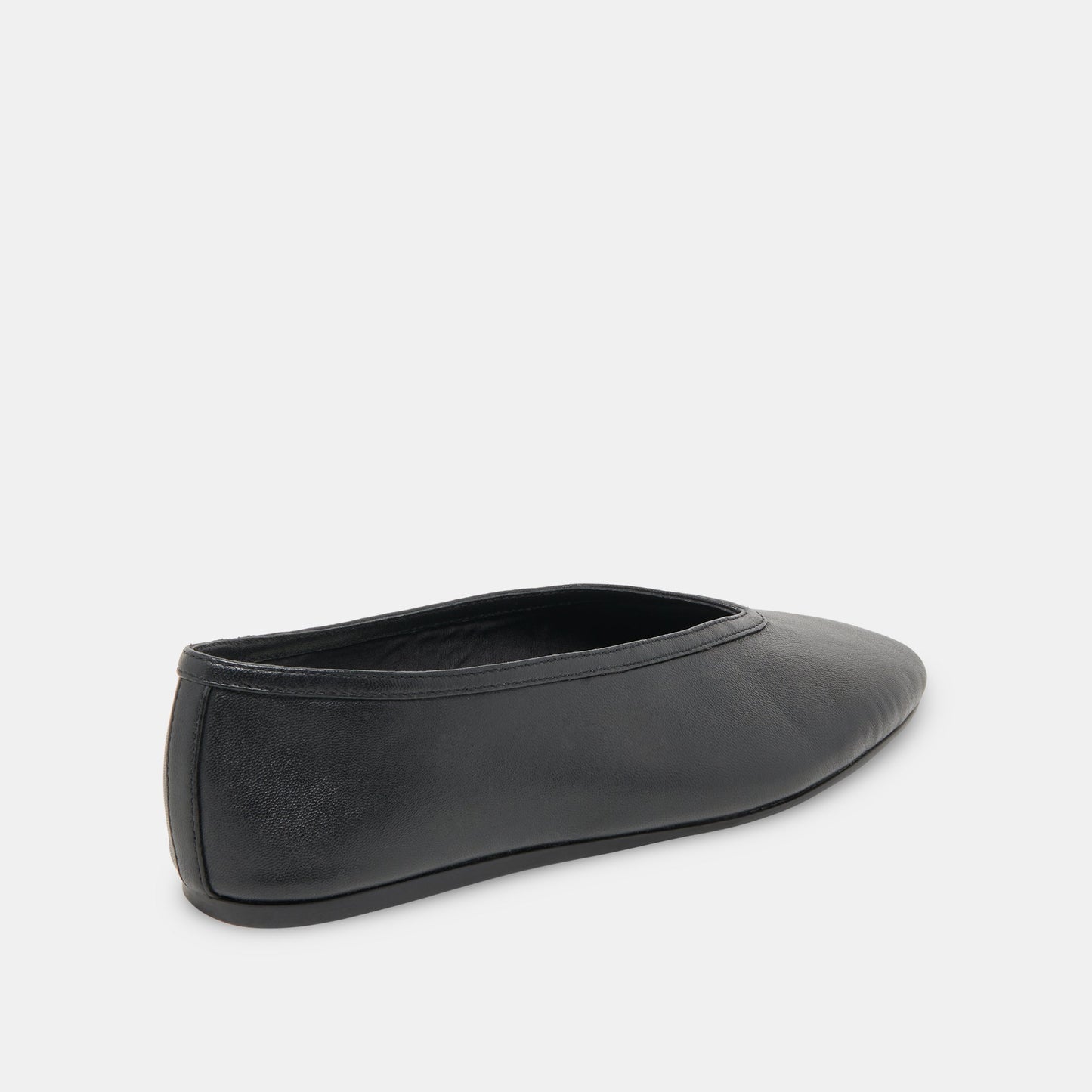 Dolce Vita Braidy Black Leather Ballet Flats