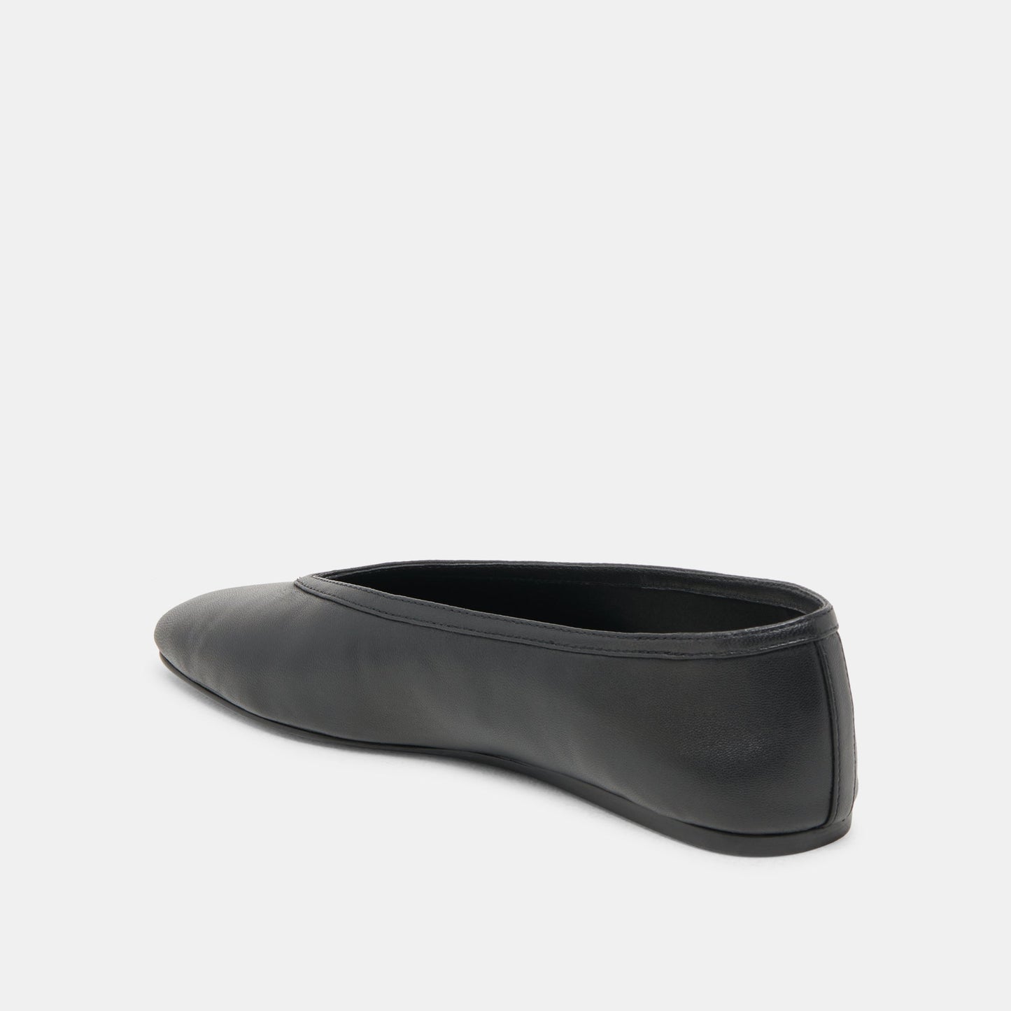 Dolce Vita Braidy Black Leather Ballet Flats