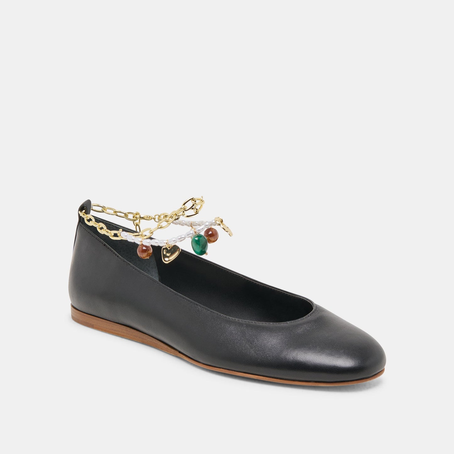 Dolce Vita Baiden Black Leather Ballet Flats