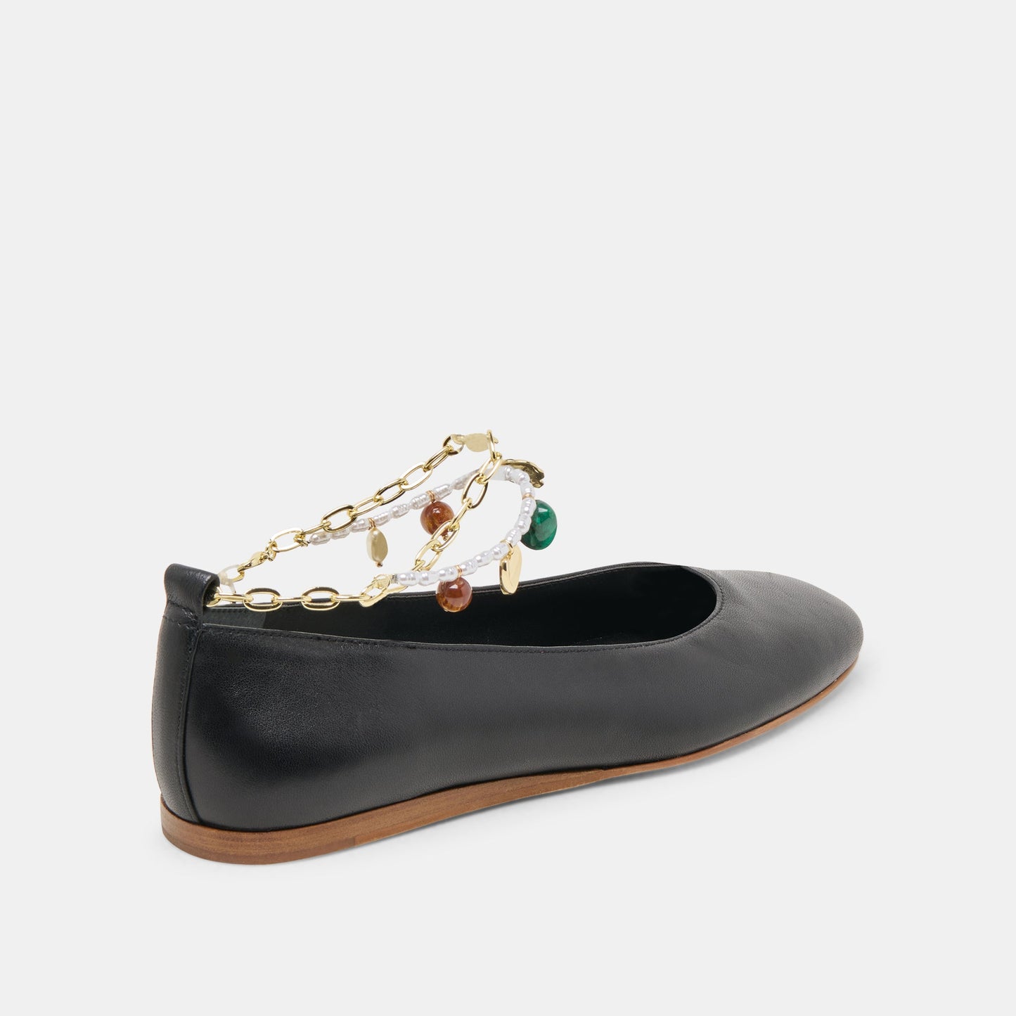 Dolce Vita Baiden Black Leather Ballet Flats