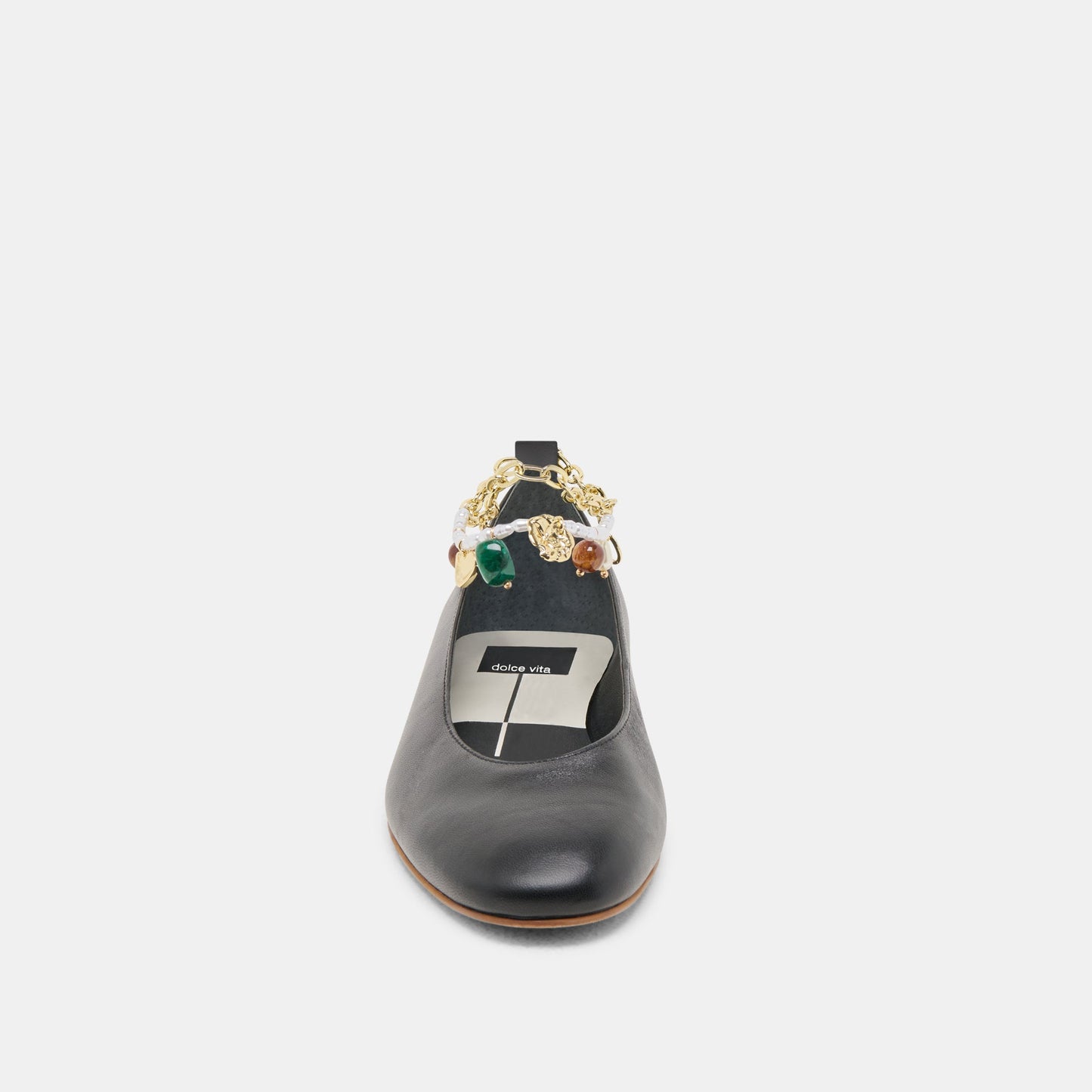 Dolce Vita Baiden Black Leather Ballet Flats