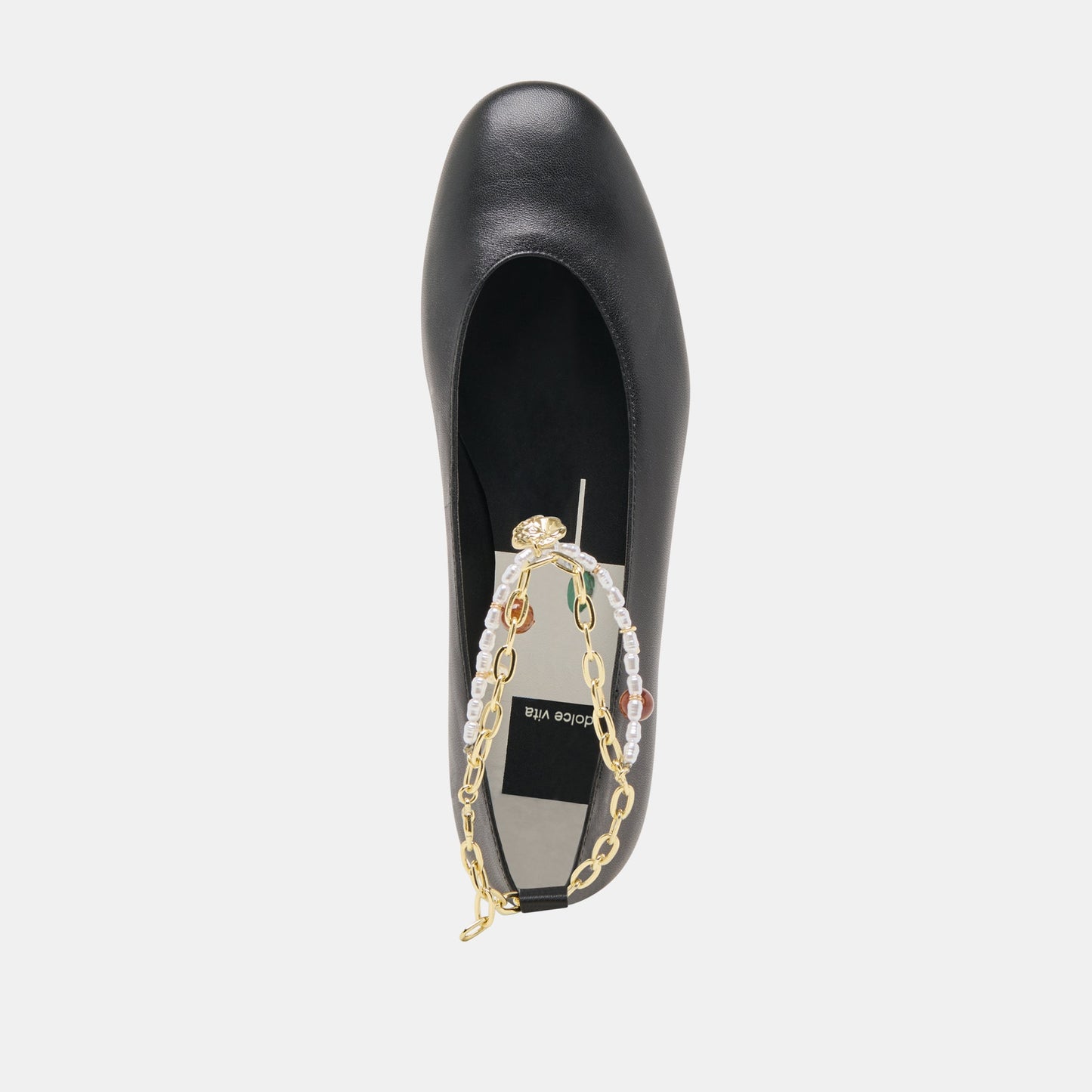 Dolce Vita Baiden Black Leather Ballet Flats