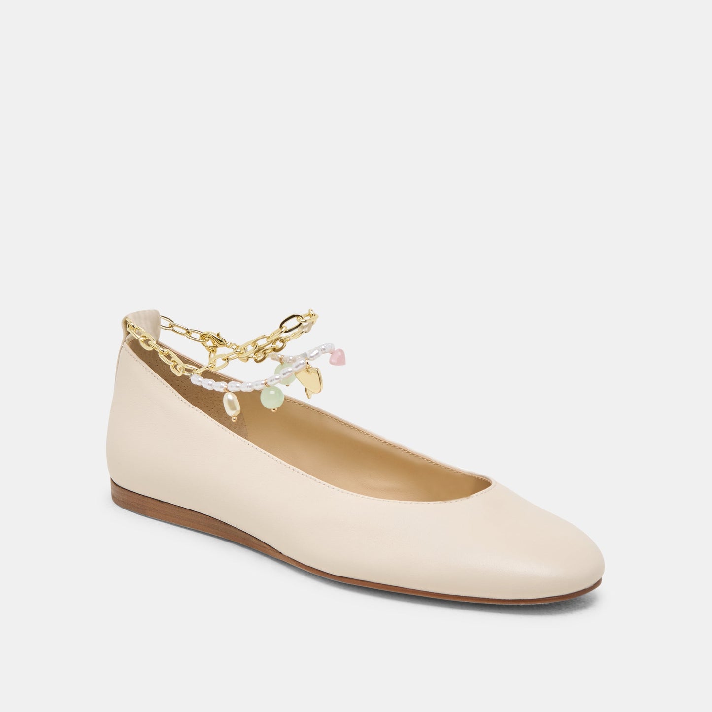 Dolce Vita Baiden Bone Leather Ballet Flats