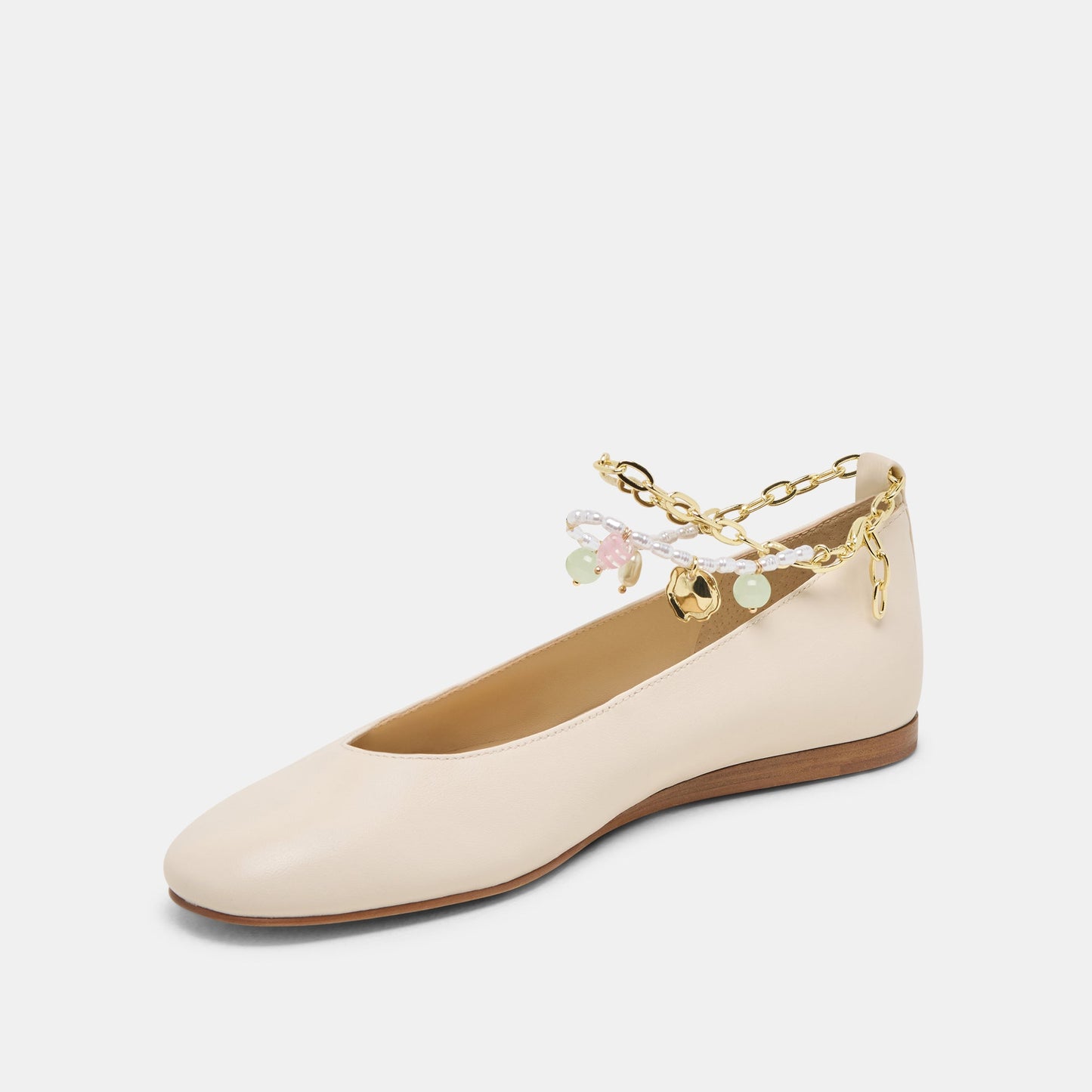 Dolce Vita Baiden Bone Leather Ballet Flats