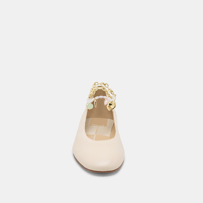 Dolce Vita Baiden Bone Leather Ballet Flats