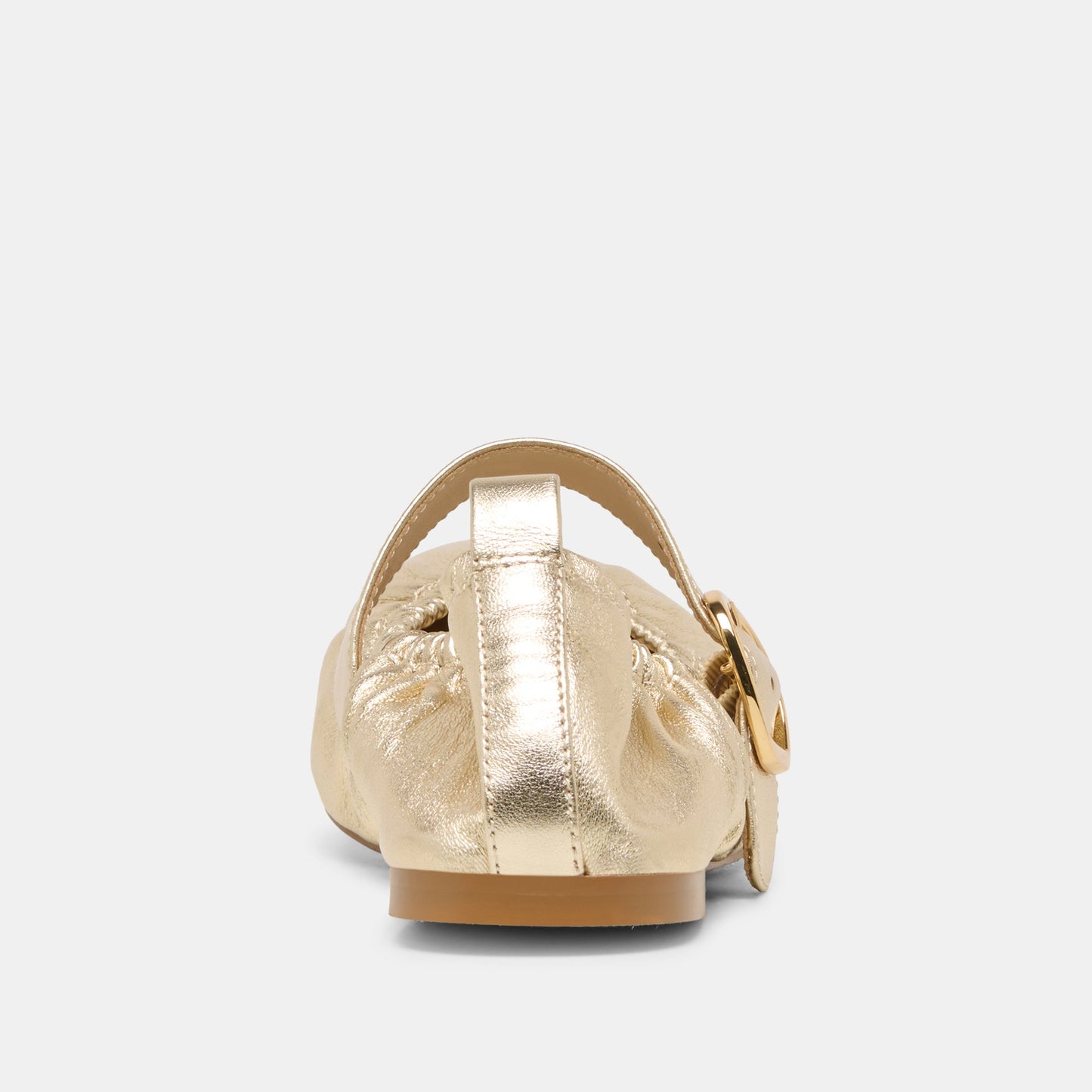 Dolce Vita Caely Platinum Leather Ballet Flats