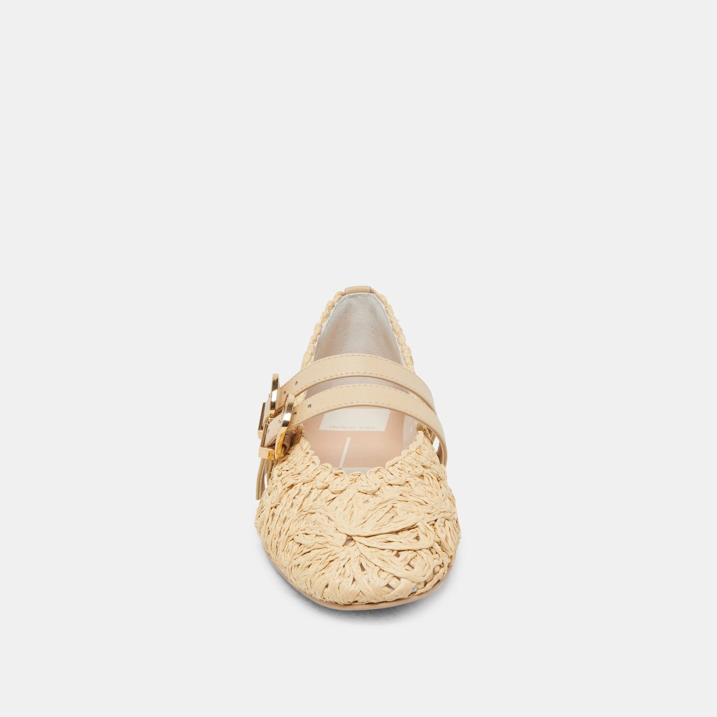 Dolce Vita BAYLEE SUNFLOWER BALLET FLATS LT NATURAL MACRAME