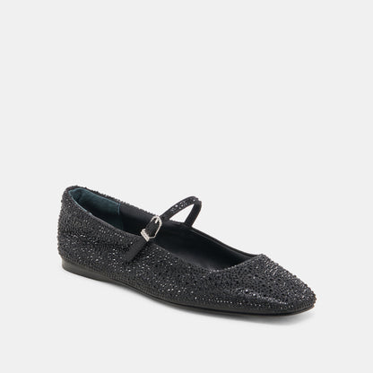 Dolce Vita REYES CRYSTAL BALLET FLATS BLACK METALLIC CRYSTAL
