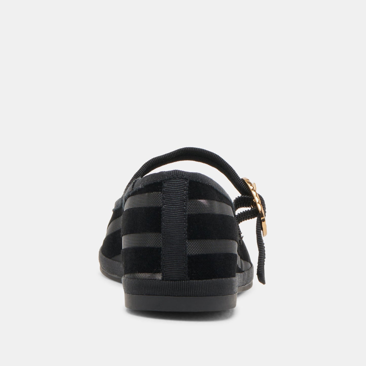 Dolce Vita TAMEKA BALLET FLATS BLACK STRIPE MESH