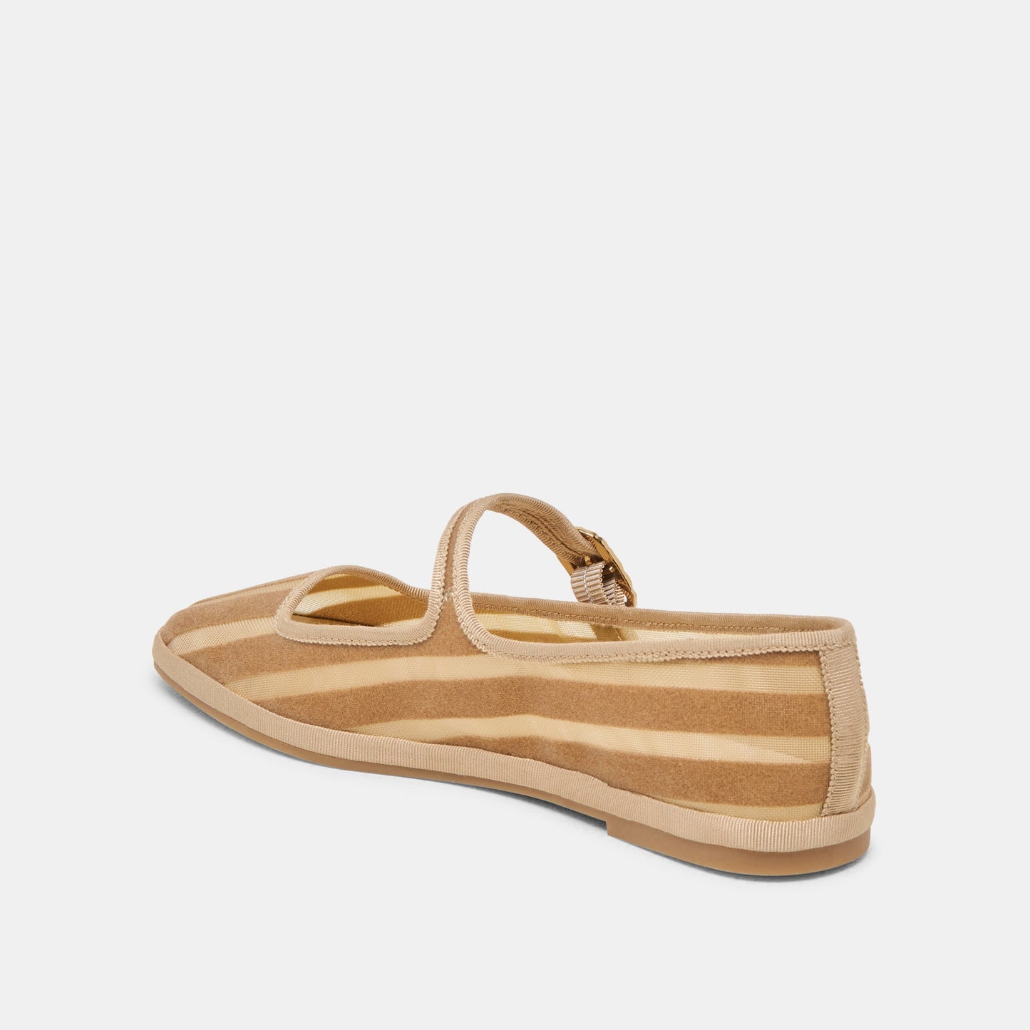 Dolce Vita TAMEKA BALLET FLATS TAN STRIPE MESH