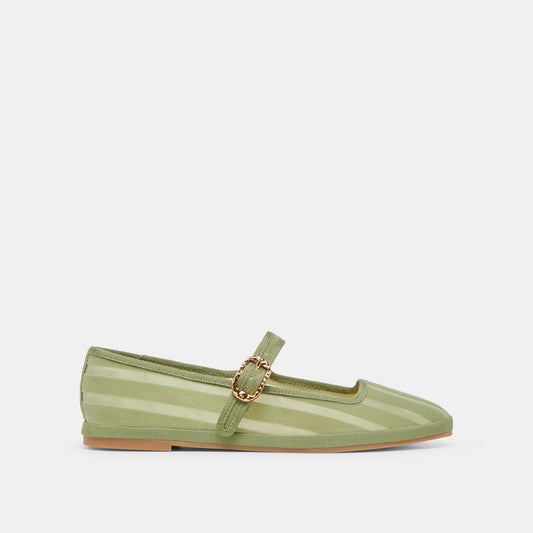 Dolce Vita TAMEKA BALLET FLATS JADE STRIPE MESH