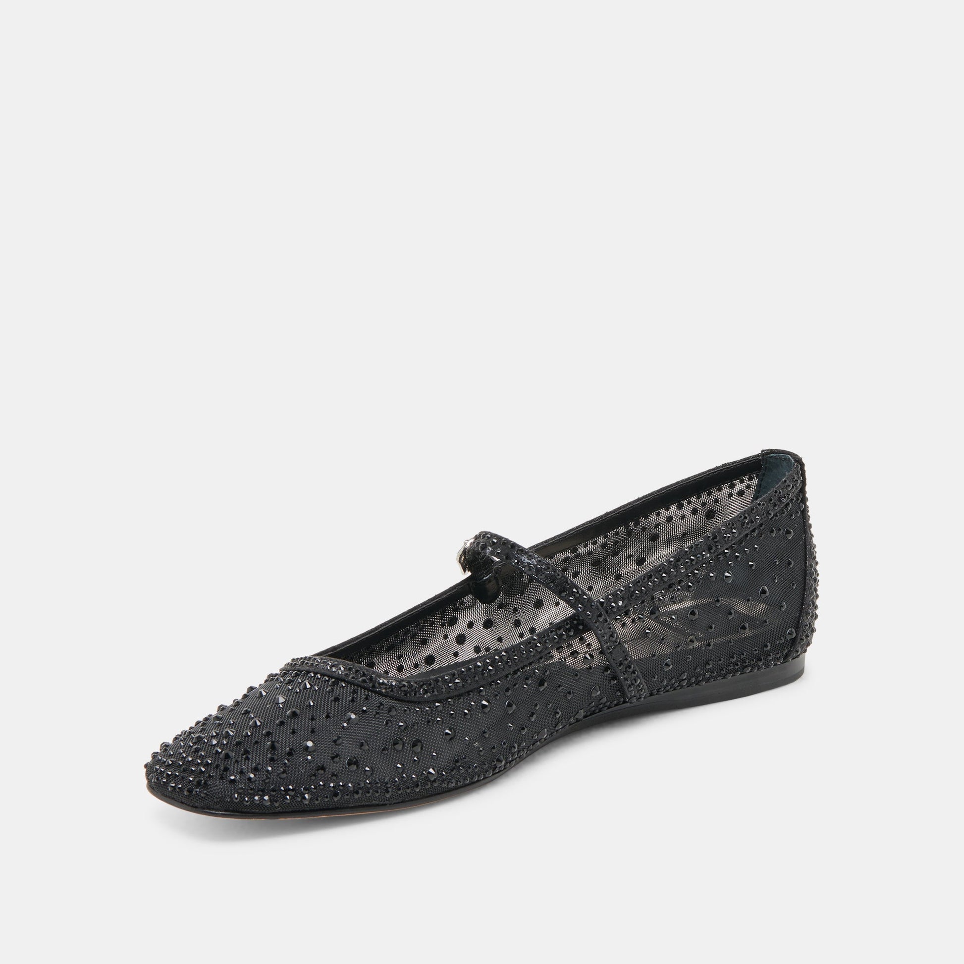 Dolce Vita REYES CRYSTAL BALLET FLATS BLACK MESH