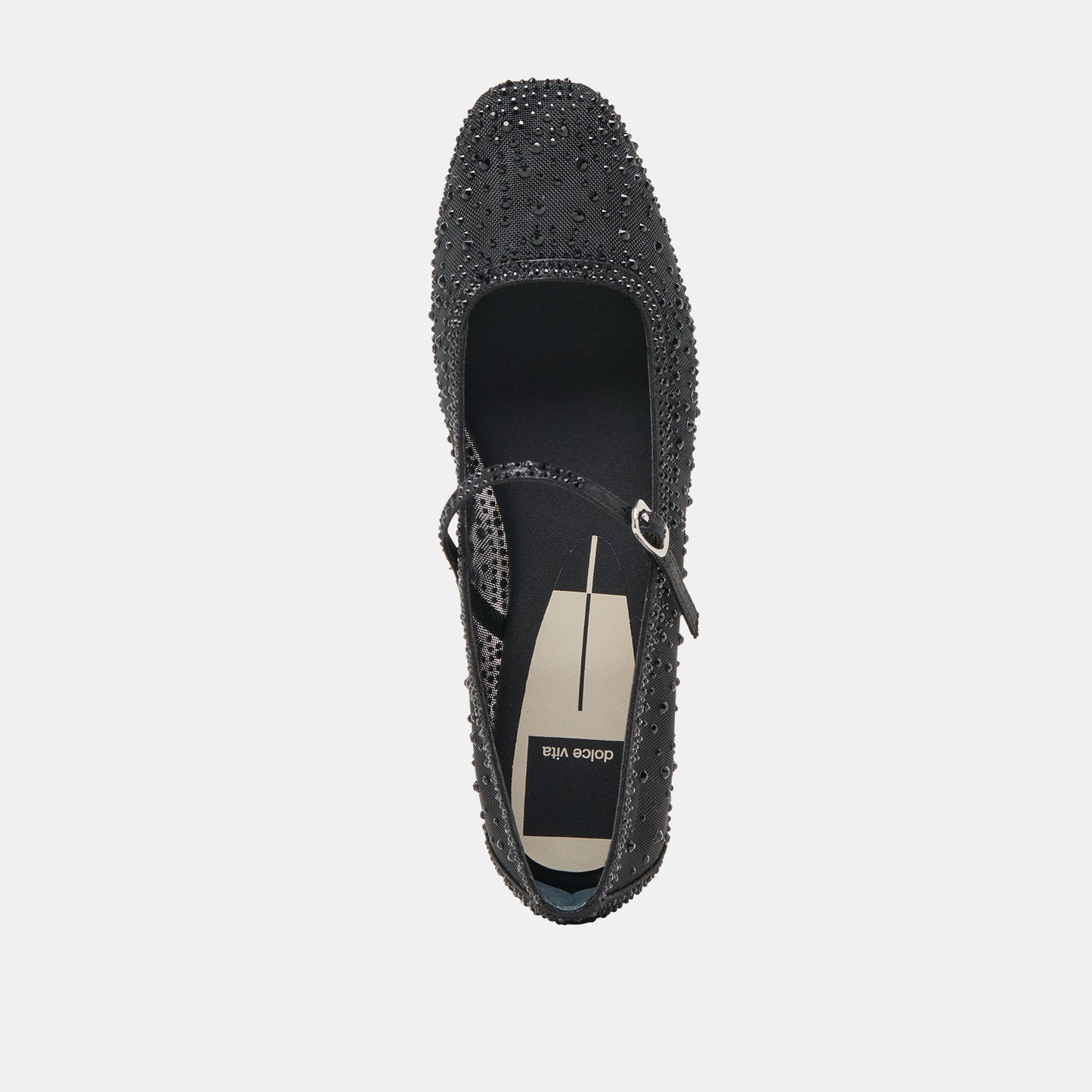 Dolce Vita REYES CRYSTAL BALLET FLATS BLACK MESH