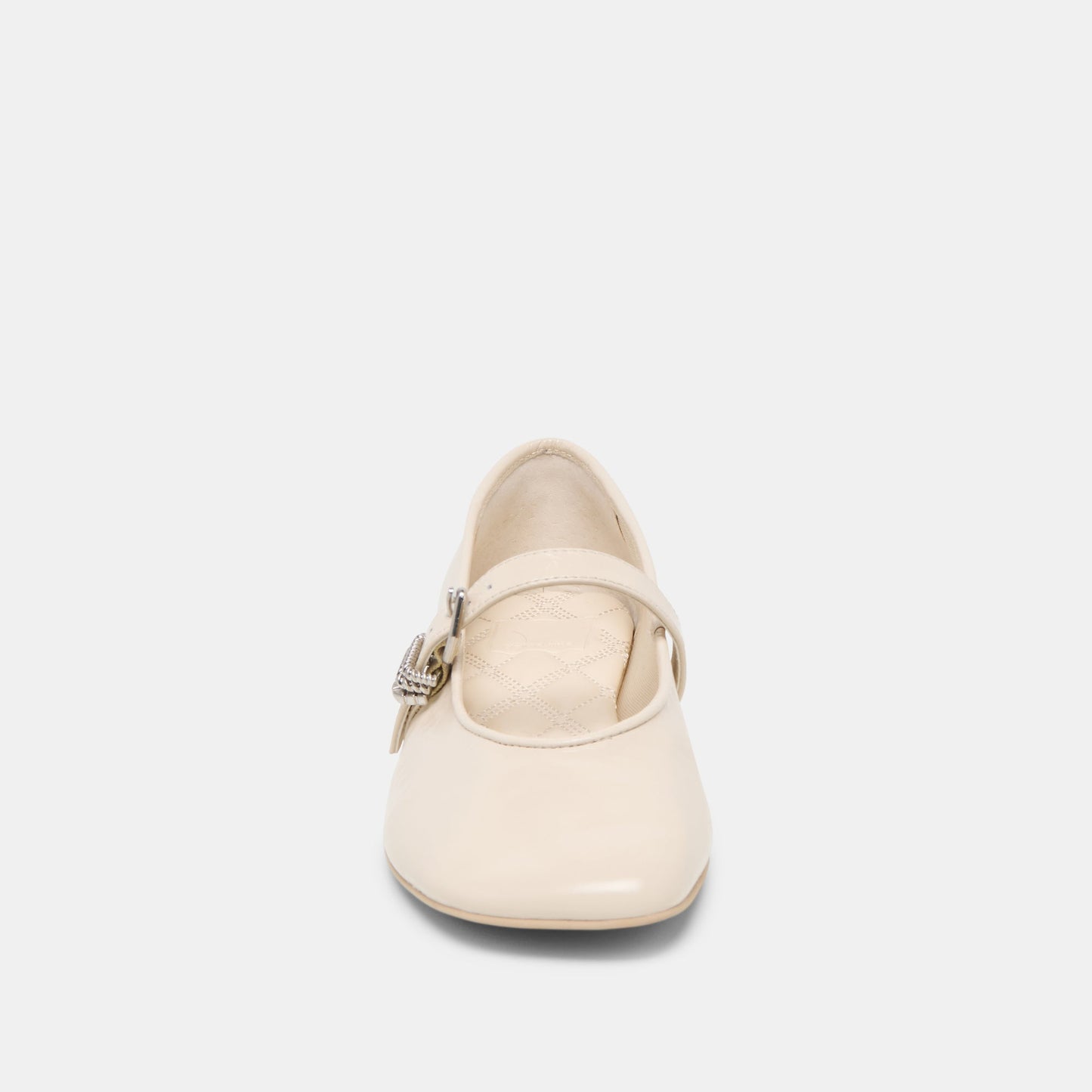 Dolce Vita Alizza Creme Crinkle Patent Ballet Flats