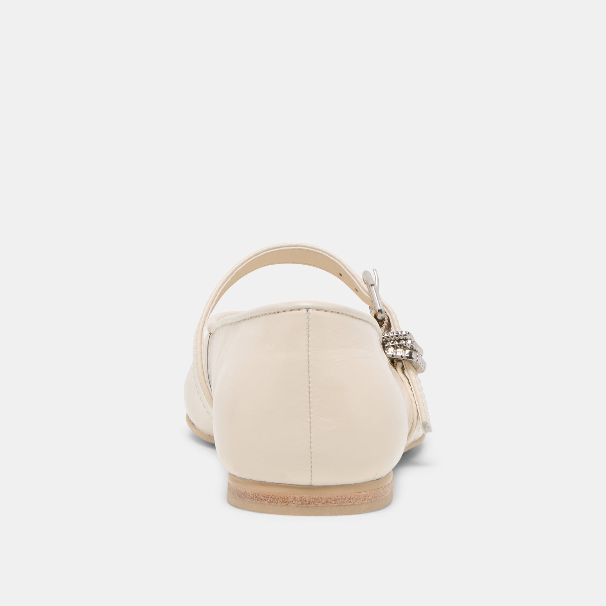 Dolce Vita Alizza Creme Crinkle Patent Ballet Flats