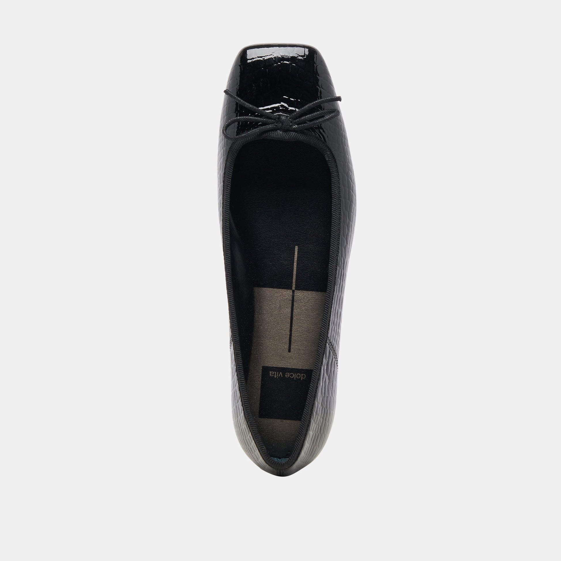 Dolce Vita Anisa Ballet Flats NOIR EMBOSSED LEATHER