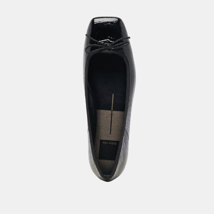 Dolce Vita Anisa Ballet Flats NOIR EMBOSSED LEATHER