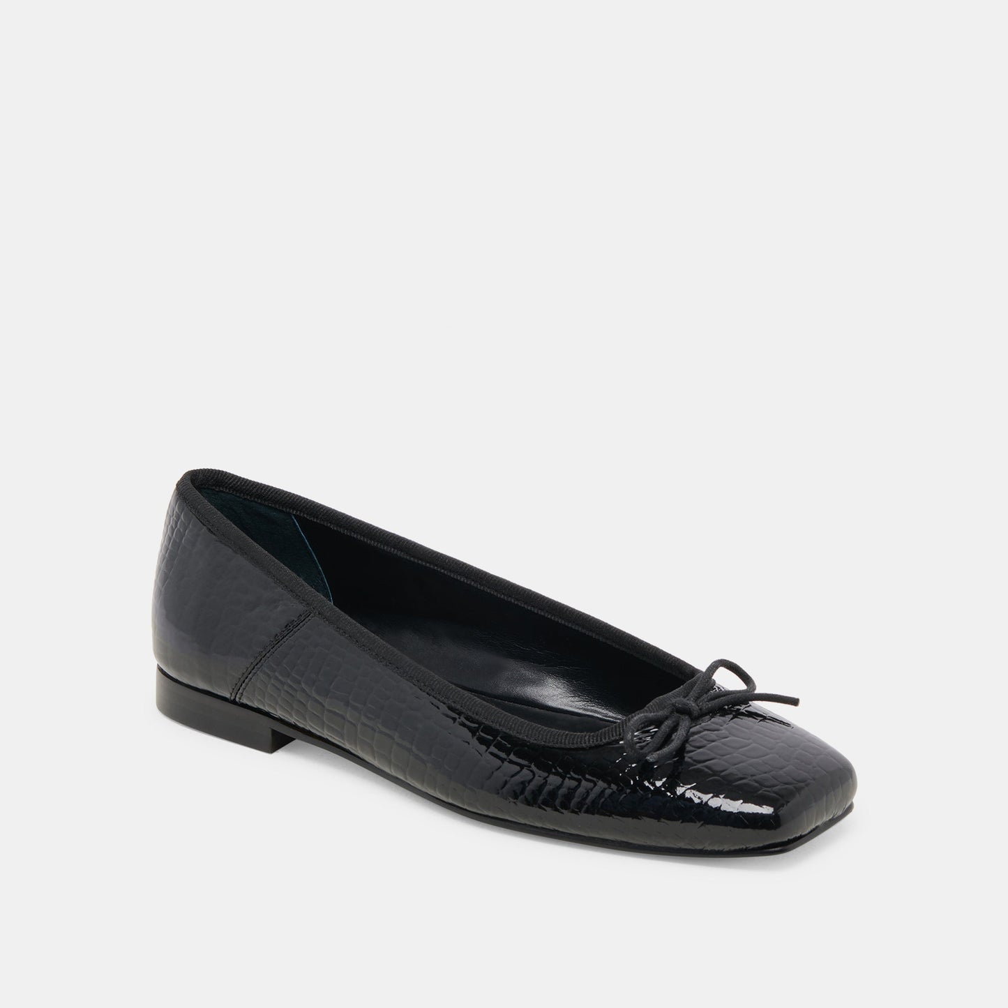 Dolce Vita Anisa Ballet Flats NOIR EMBOSSED LEATHER