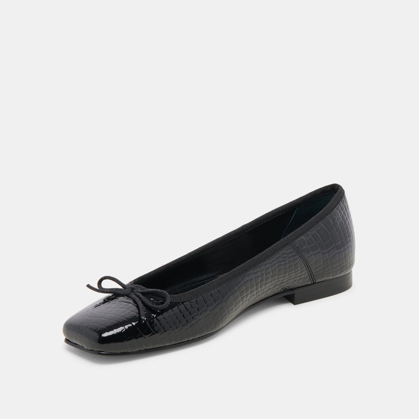 Dolce Vita Anisa Ballet Flats NOIR EMBOSSED LEATHER