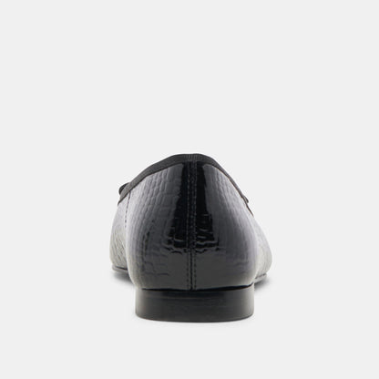 Dolce Vita Anisa Ballet Flats NOIR EMBOSSED LEATHER