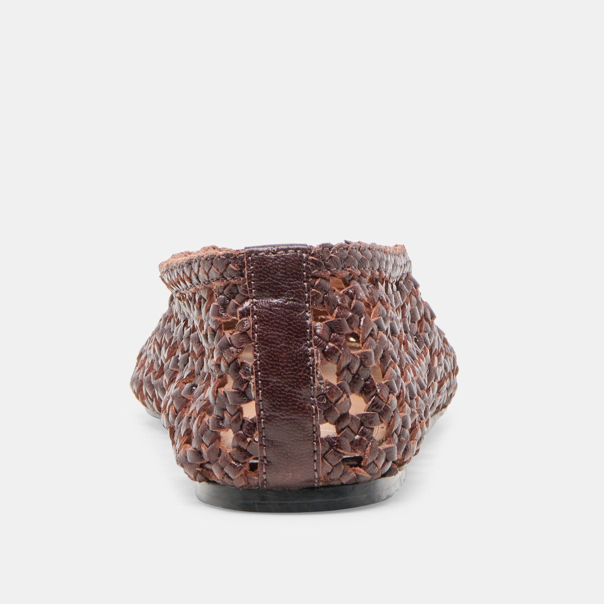 Dolce Vita Edda Brown Woven Leather Ballet Flats
