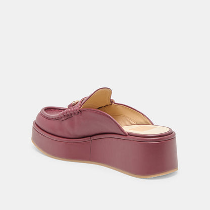 Dolce Vita Dorrel Maroon Leather Loafers