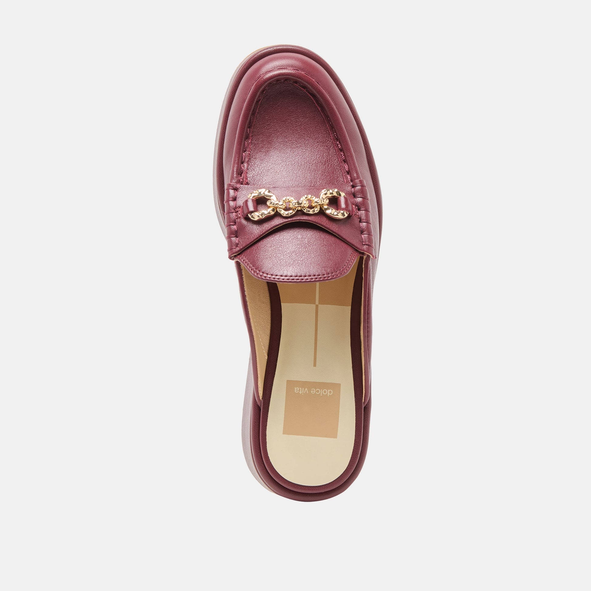 Dolce Vita Dorrel Maroon Leather Loafers