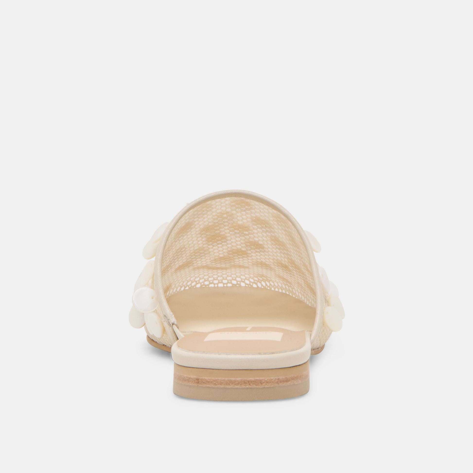 Dolce Vita Rova Bead Ivory Disc Mesh Flats