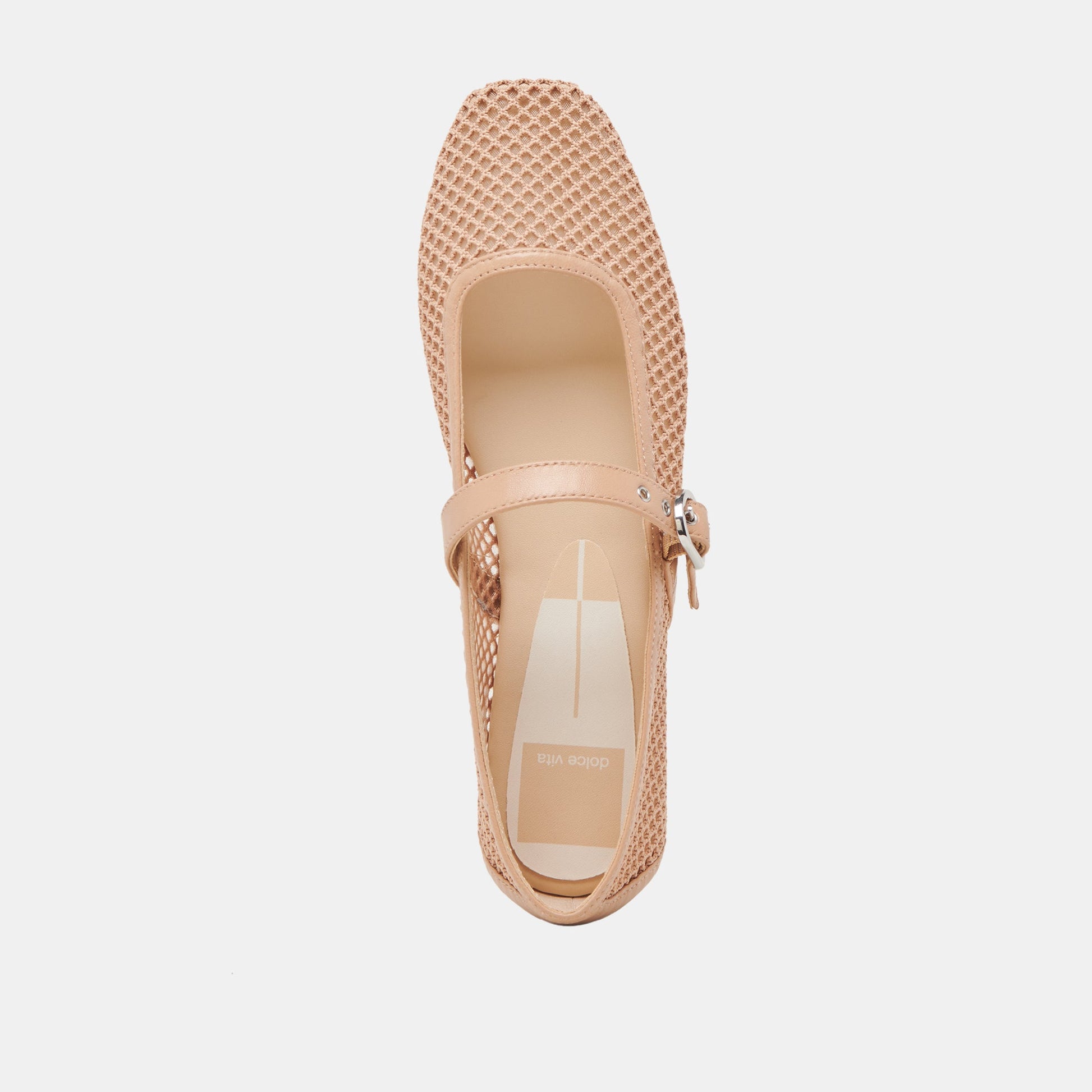 Dolce Vita RODNI MESH BALLET FLATS LIGHT TAN WOVEN MESH