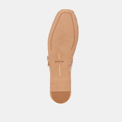 Dolce Vita RODNI MESH BALLET FLATS LIGHT TAN WOVEN MESH