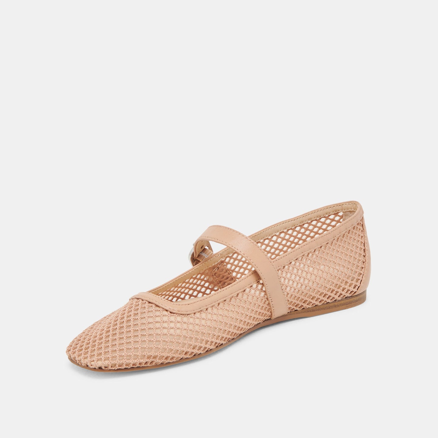 Dolce Vita RODNI MESH BALLET FLATS LIGHT TAN WOVEN MESH