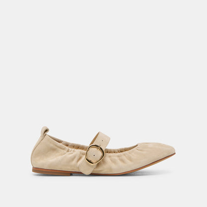 Dolce Vita Caely Sesame Suede Ballet Flats