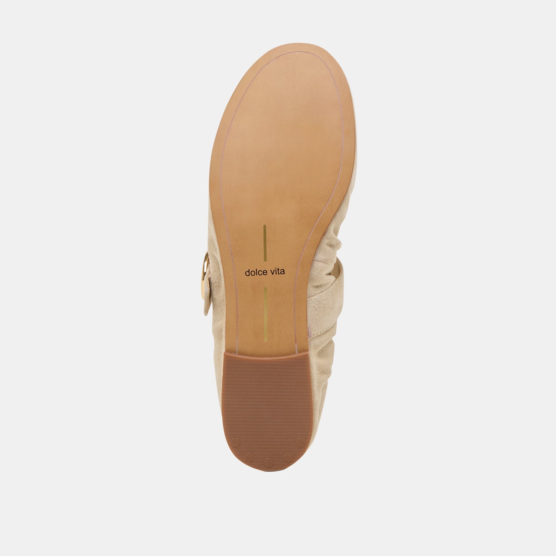 Dolce Vita Caely Sesame Suede Ballet Flats