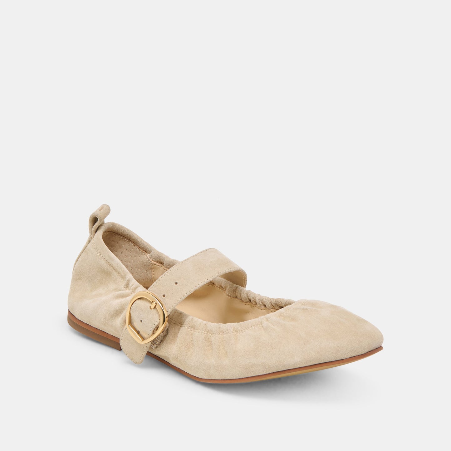 Dolce Vita Caely Sesame Suede Ballet Flats