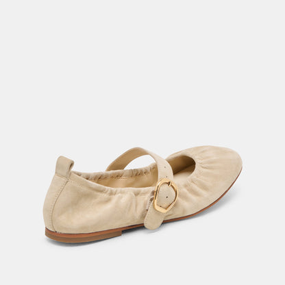 Dolce Vita Caely Sesame Suede Ballet Flats