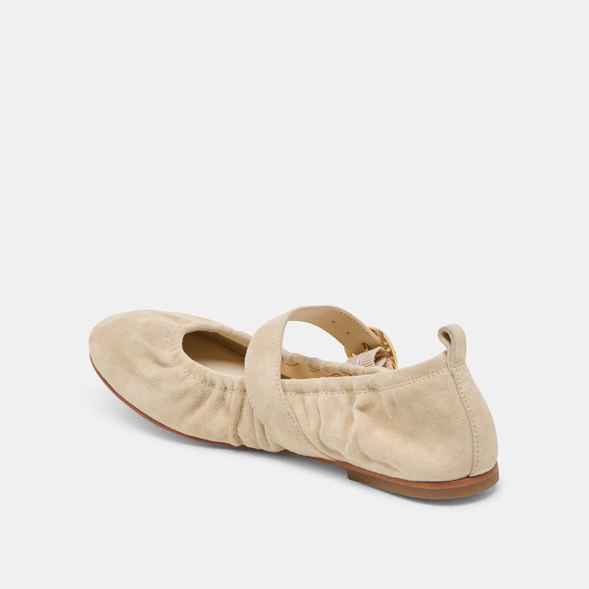 Dolce Vita Caely Sesame Suede Ballet Flats