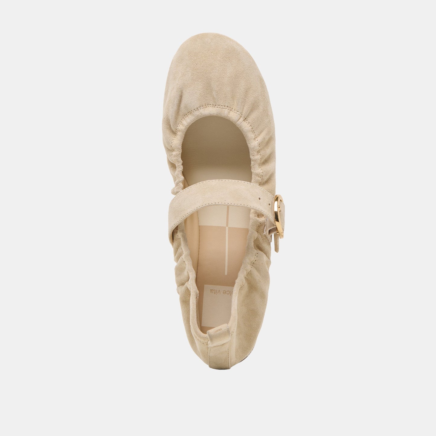 Dolce Vita Caely Sesame Suede Ballet Flats