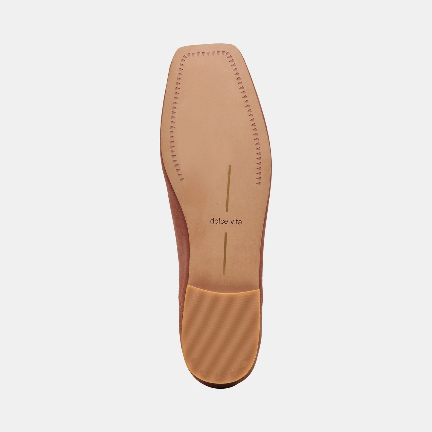 Dolce Vita Anisa Wide Ballet Flats Copper Metallic Suede