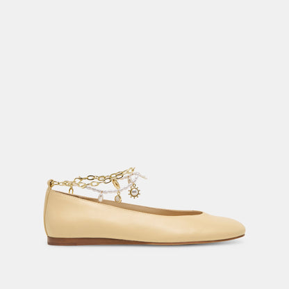 Dolce Vita Baiden Warm Natural Leather Ballet Flats