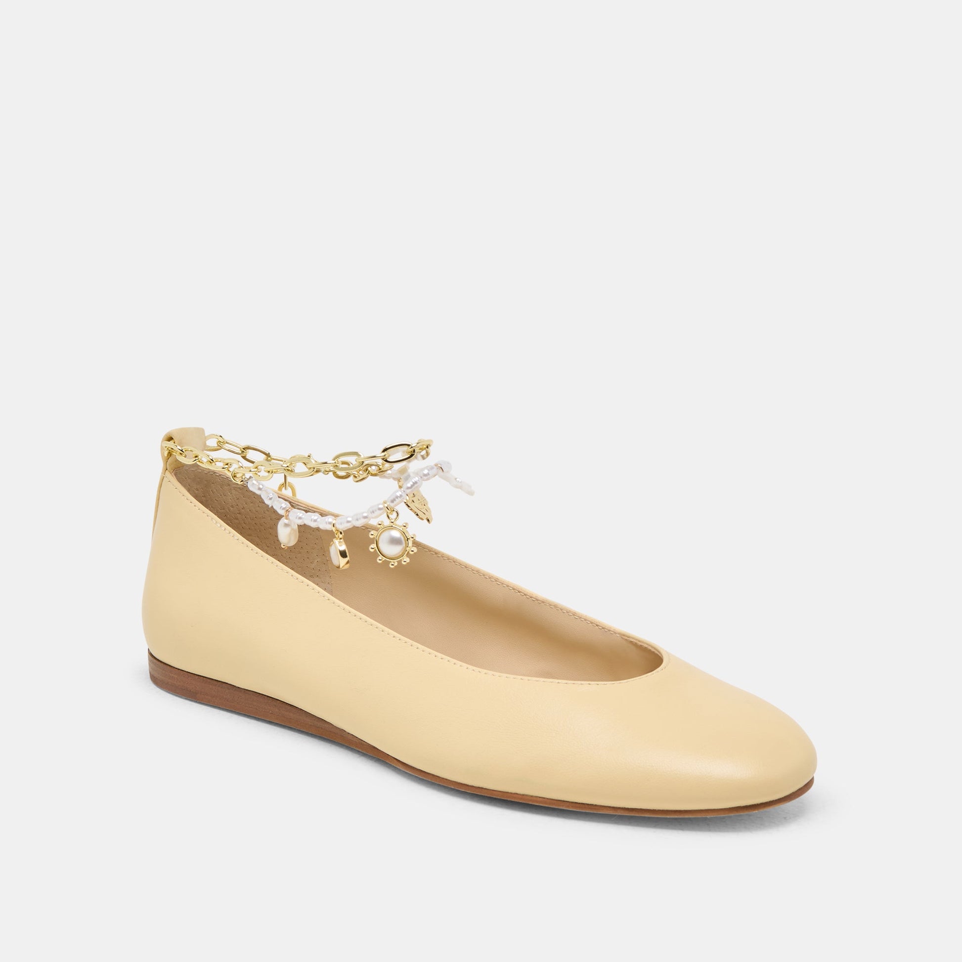 Dolce Vita Baiden Warm Natural Leather Ballet Flats