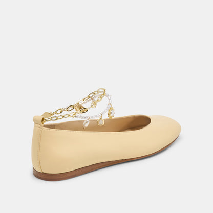 Dolce Vita Baiden Warm Natural Leather Ballet Flats