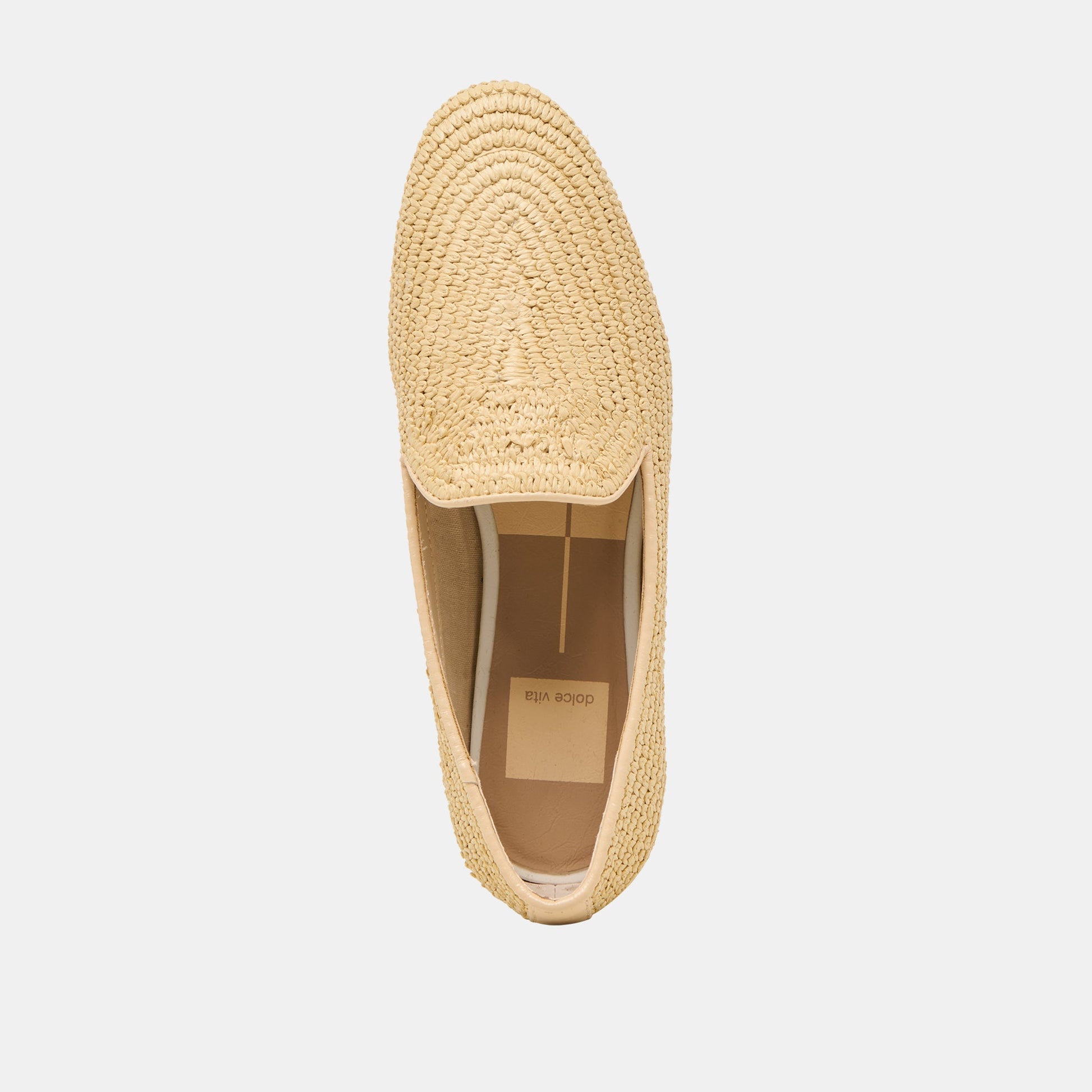 Dolce Vita Baylen Natural Woven Raffia Flats