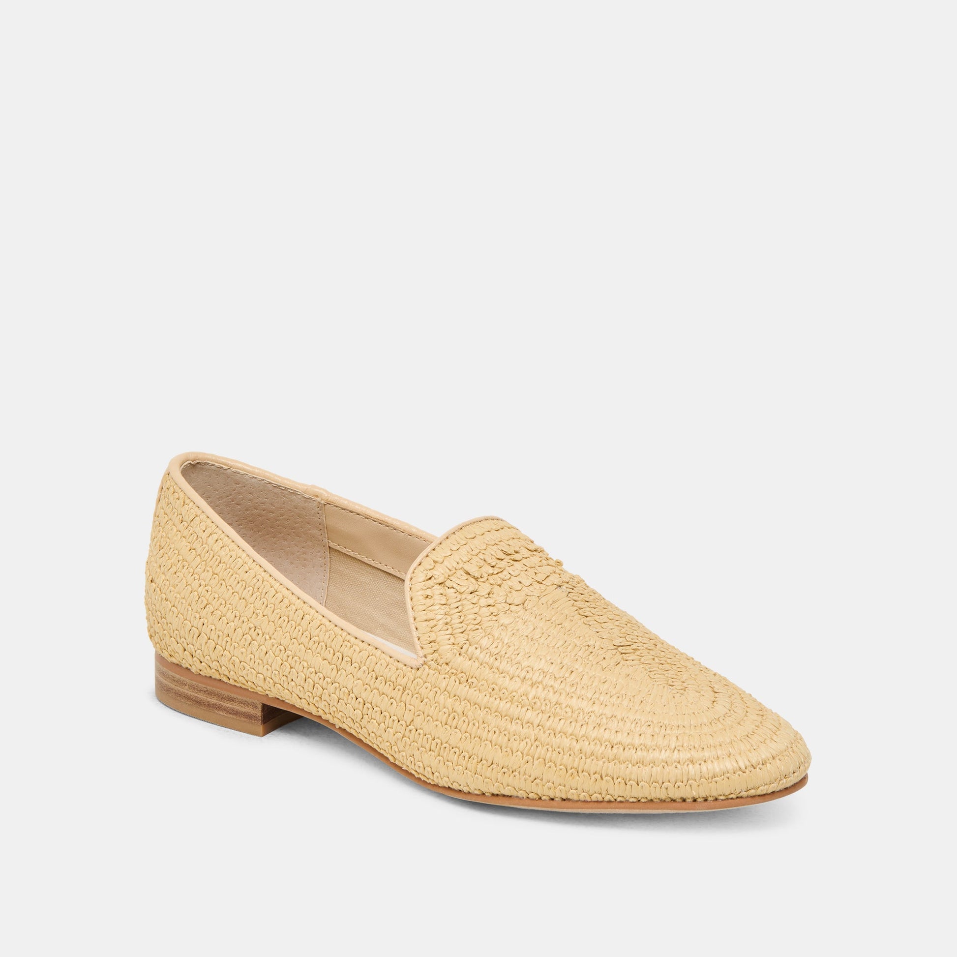Dolce Vita Baylen Natural Woven Raffia Flats
