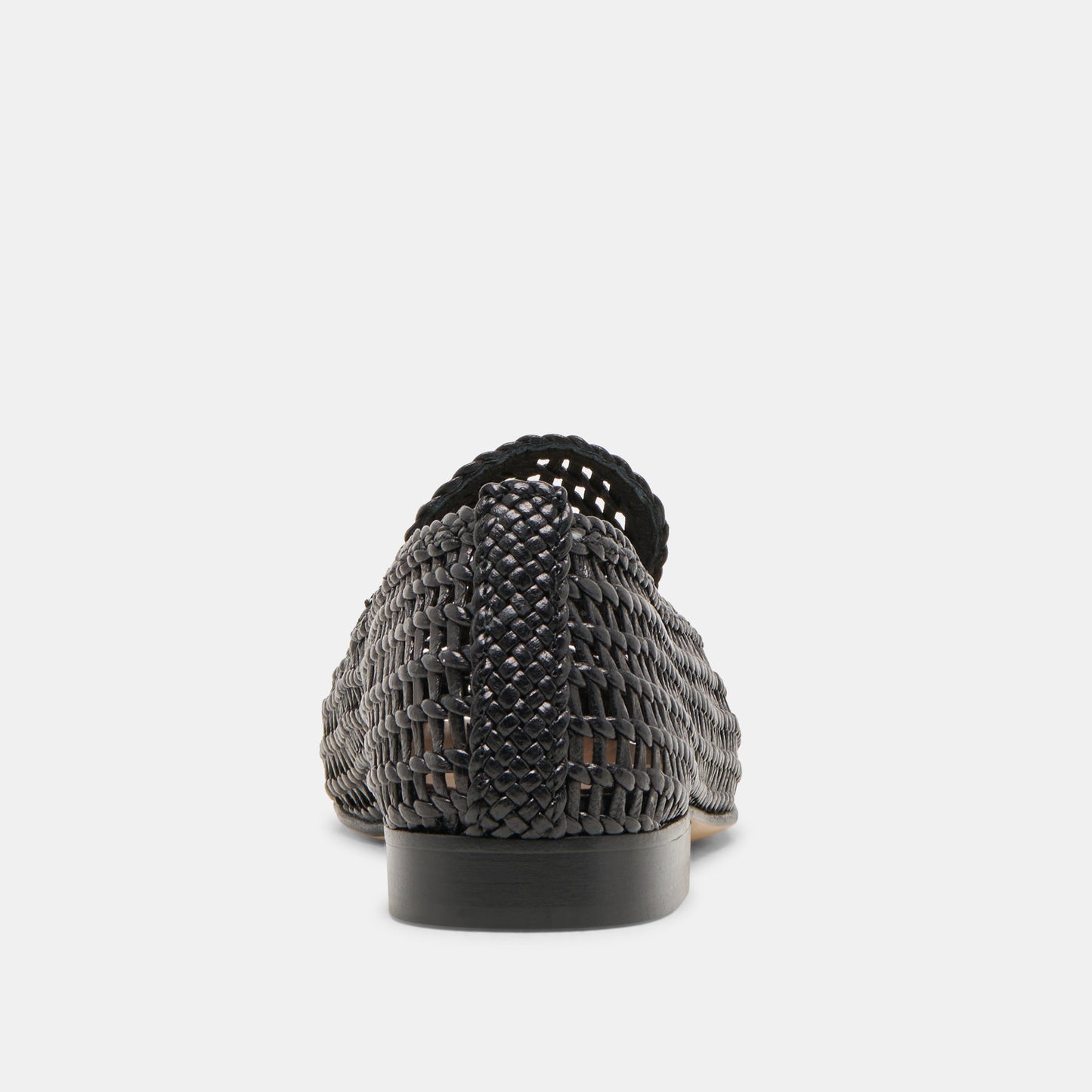 Dolce Vita Armond Black Woven Leather Flats