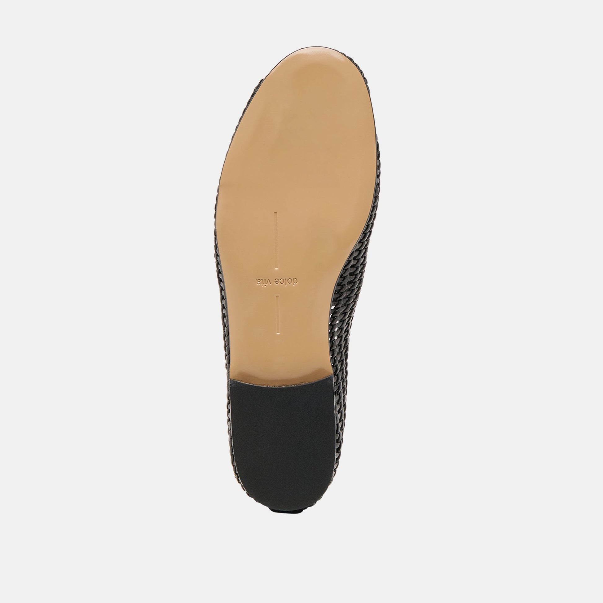 Dolce Vita Armond Black Woven Leather Flats